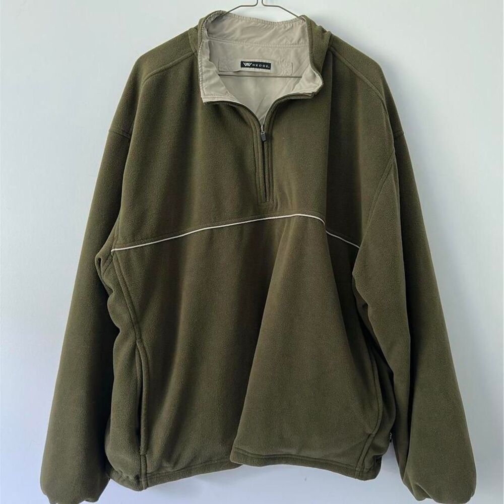 American-vintage Men's Khaki and Green Jacket